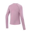 Li-Ning Fitness Series Sports Casual Round Neck Slim Fit Versatile Comfortable Long Sleeve T-Shirt Women Tops Hulijizi ATLV268-7