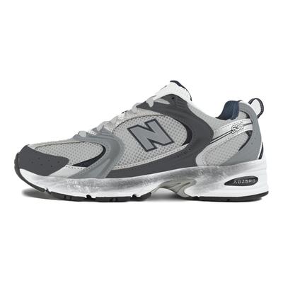 NB 530 Сетчатые, Текстильные, Искусственная кожа Устойчивые к истиранию Низкие Беговые кроссовки Унисекс Серый MR530SG(Команда183-)
