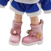 1 Pair Mini Obitsu 11 Doll Boots Golden Buttons 1/12 Bjd Doll Boots  Children