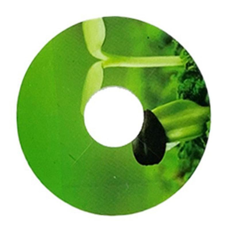 Hydroponic Plant Labels 1.7inch Round Plant Growth Basket Labels for Seedling Self-Adhesive Hydroponic Plant Stickers