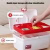 Portable Medicine Storage Box Large Capacity Medicine Kit Family Hand First Aid Chest Simple Travel Emergency Box