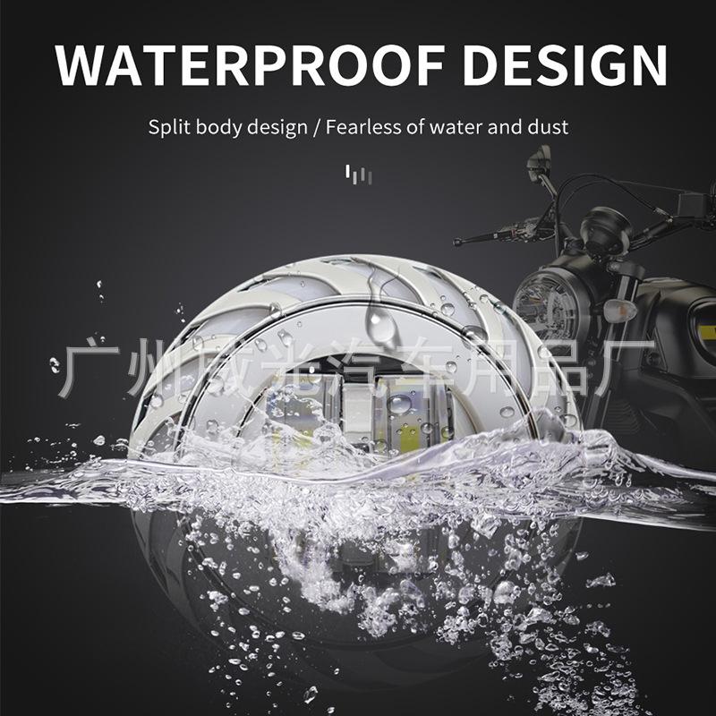 Светодиодные фары для мотоцикла с двойными линзами, ангельскими глазками и цветными дьявольскими глазками