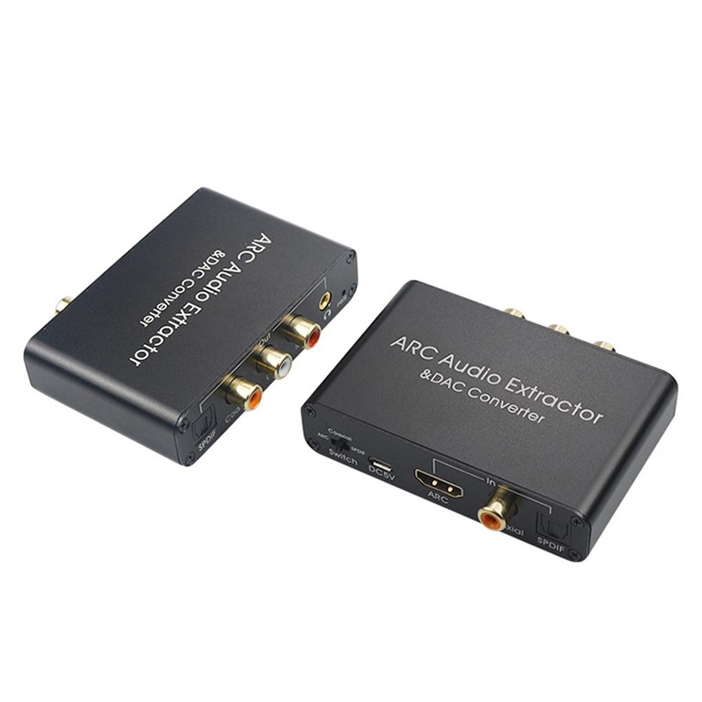 Аудио экстрактор адаптер 3,5 мм HDMI-совместимый цифровой оптический аналоговый ЦАП преобразователь разветвитель для телевизора