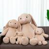 Милая волнистая плюшевая игрушка кролик с длинными ушами, маленькая белая кукла кролика, утешительная тряпичная кукла, детская кукла, подарок на день рождения