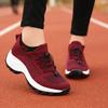 Women Walking Shoes Fashion Sock Sneakers Breathe Comfortable Nursing Footwear Woman Chunky Platform Height Increasing Loafers
