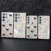 Тонкий чехол TPU с мягким краем и узором в виде банта для Samsung S25 Ultra S24 FE S23 A56 A36 A16 A55, сверкающий перьями, ударопрочный, блестящий, жесткий чехол для задней панели из ПК