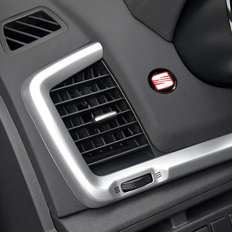 2/4/6 шт. Наклейка на замочную скважину дверного замка автомобиля Эмблема Защитная наклейка для автомобиля для SEAT MK3 Leon 5F Ibiza 5 6 MII Altea Toledo 3 Cordoba Alhambra