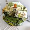 Pettson and Finduspattern, automatic folding umbrella, portable and foldable design, 8 ribs, a Christmas or birthday gift.