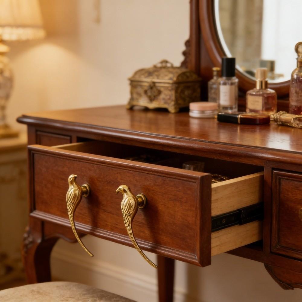 Magpie Shaped Drawer Knob Vintage Furniture Door Handle Bird Cabinet Pull Handle For Shoe Cabinet