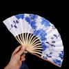 Style Bamboo Wooden Personalized Flower Home Decoration Dance Hand Fan Folding Fan Fan Crafts