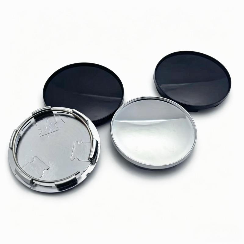 4pcs Blank No Emblem Car Wheel Center Caps 68mm Clips 62mm Wheels Hub Cap No Logo Rim Hubcaps Dust Cover Replace Car Accessories