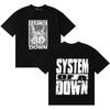 2026 System of A Down Модный Принт Y2K Свободная Мягкий Хлопок Комфорт Короткий Рукав Унисекс Женская и Мужская Футболка