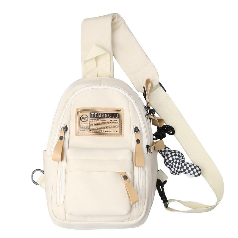 Tide Brand Small Satchel Leisure Student Sports One-shoulder Small Backpack Large-capacity Messenger Bag Female