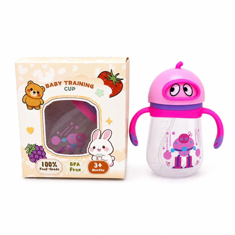 with Handles Baby Sippy Cup 300ML Baby Drinking Cup Cute Baby Training Cup Baby Transition Cup