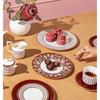 Wedgwood Gilded Age Gilded Red 2-Cup & Saucer Set