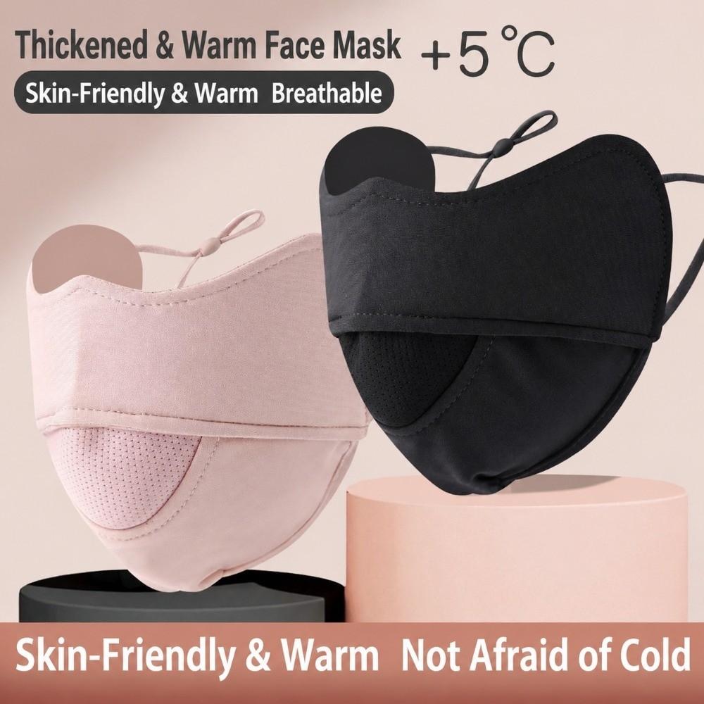 3D Stereo Winter Face Mask Thermal Breathable Thermal Mask Fleece Warm Face Cover Cycling/Running