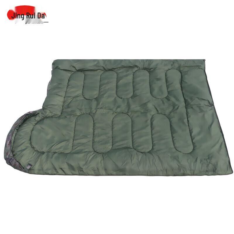 JINGRUIDA Camouflage Camping Envelope Sleeping Bag