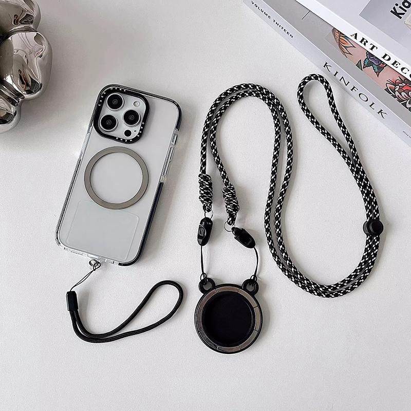 Новый держатель для ремня Free Hands Magnetic Magsafe Clip Mount Backpack Mobile Phone Clip Holder Hook Spring Rope Unisex Universal