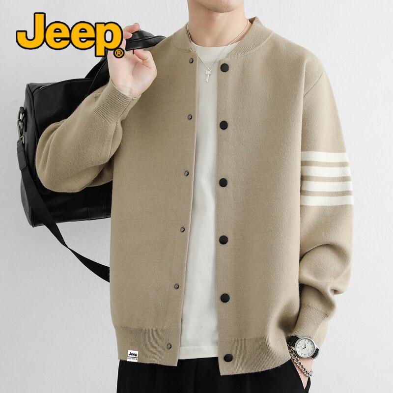 Jeep Мужской повседневный вязаный кардиган-куртка