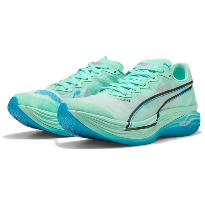 Puma Deviate NITRO Elite 3 Износостойкие Износостойкие Низкие Беговые Кроссовки Мужские Зеленые 309809-07