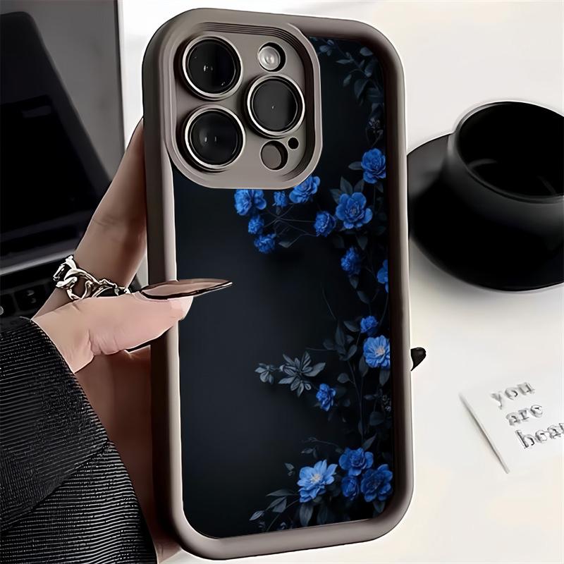 Для Xiaomi Redmi Note 14 13 12 Pro Plus 5G 13 12 12S 11S 10S 11 10 14C 13C 12C Синий Розовый Цветок Винтажный Узор Чехол для Телефона
