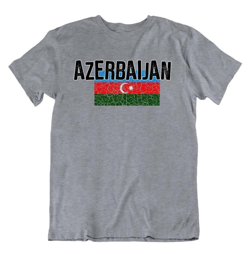 Flag T-Shirt Azerbaijan Fashion Country Souvenir Gift Tee Pride logo