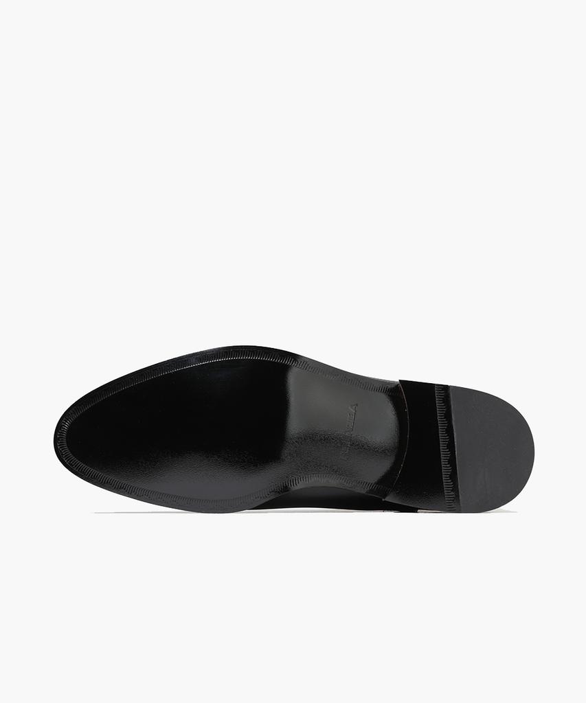 Firenze Atelier Sharpline Minimal Glossy Cowhide Chelsea Boots 3331-B [Black Box]