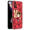 Аниме One Piece Luffy черный силиконовый чехол для телефона Xiaomi Redmi Note 10 11 11S 12 13 4G 8 9 11T Pro 5G Plus 8T 9S 10S 12S