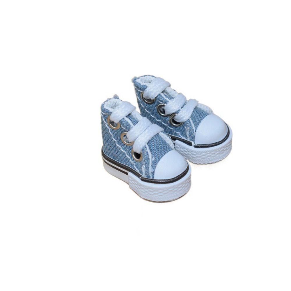 Модные милые кукольные туфли 3,5 см, мини, однотонные, для кукол 1/8 BJD, холщовые туфли, аксессуары для нарядов кукол