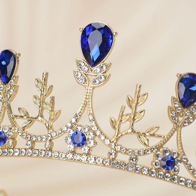 Французский ретро дворец король и королева волосы корона аксессуары для волос корона невесты ювелирные изделия свадьба свадебные украшения головной убор