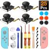 25 в 1 Для Nintendo Switch 3D Аналоговый Джойстик Joycon Thumb Stick Датчик Запасные Аксессуары Комплект для Корпуса Контроллера Joy-Con