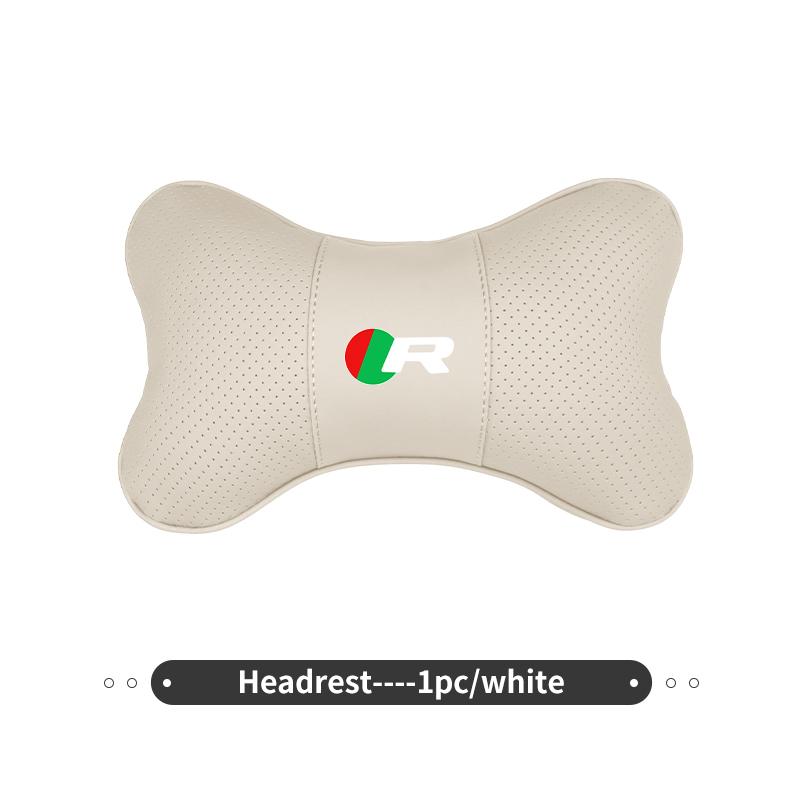 Leather Car Seat Headrest Lumbar Support Interior Accessories For Jaguar S-Type F-Type X-Type F-Pace I-Pace E-Pace XFR XKR HH2