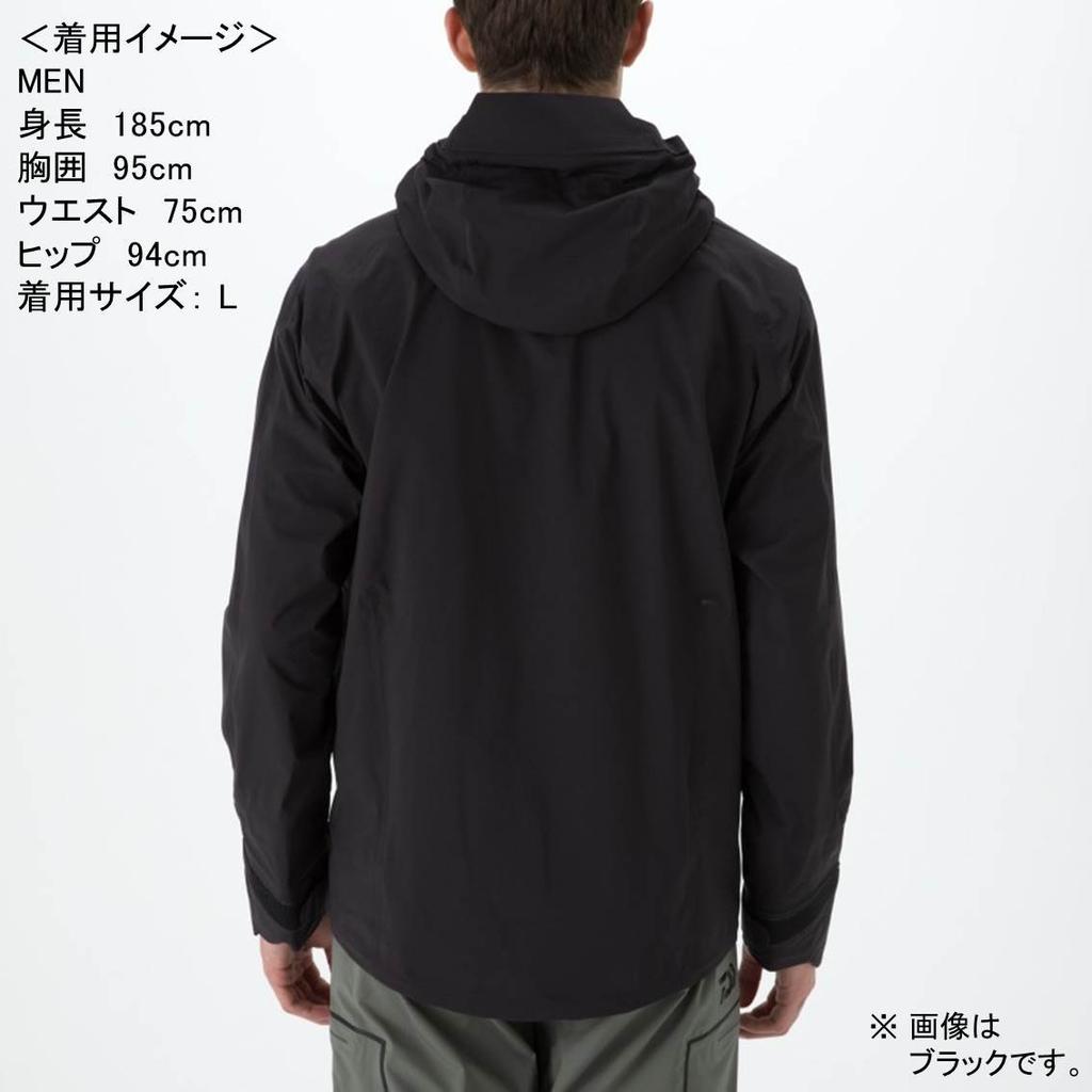 Daiwa Куртка-дождевик Rainmax Stretch Fit, черная, размер L DR-2208J