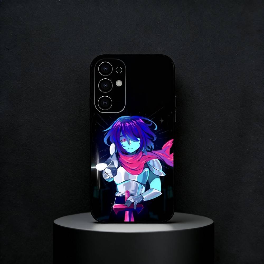 Игровой чехол для телефона D-Deltarune Kris для Samsung S25, S24, S23, S22, S21, S20, Plus, Fe, Lite, Другие Черный Чехол