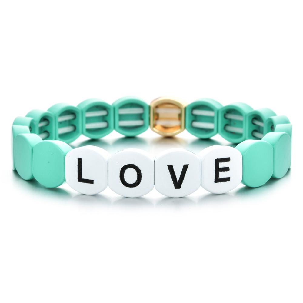 Модный браслет из сплава с краской Новый браслет Honeycomb LOVE Bracelet