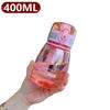 Мини-бутылка для питьевой воды, не содержащая бисфенол-А, пластиковая чашка для воды, портативная многоразовая, с откидной крышкой, спортивная бутылка для воды для кемпинга на открытом воздухе, 400 мл