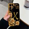 Для Itel Super S26 S25 Ultra S24 S23 P65 P55 P40 A90 A80 City 100 Чехол для телефона Черный с цветочным узором Матовый силиконовый защитный чехол для Itel Capa
