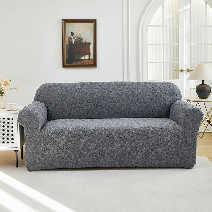 1Pcnew Pattern Jacquard Sofa Slipcover For Living Room Easy Install Universal Fit 1/2/3/4-Seater Couch Home Furniture Protection