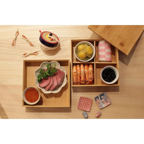 Banyo Сделано в Японии Бамбуковый Ланч-бокс с разделительной панелью 57-092