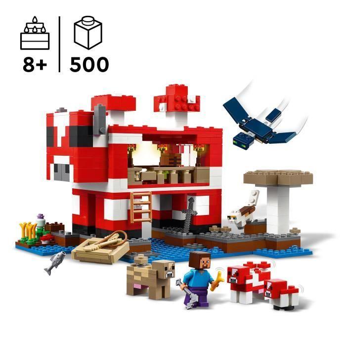 LEGO Minecraft 21270 La maison des Champimeuhs - Jeu de construction pour enfant des 8 ans