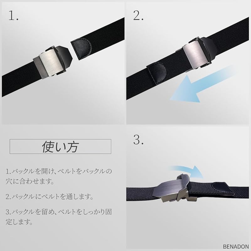 [BENADON] Belt Men's Tactical Belt No Hole Big Size Thick Canvas Stepless Adjustment Cloth Firmly Fashionable Simple Casual Mountain Climbing Tactics