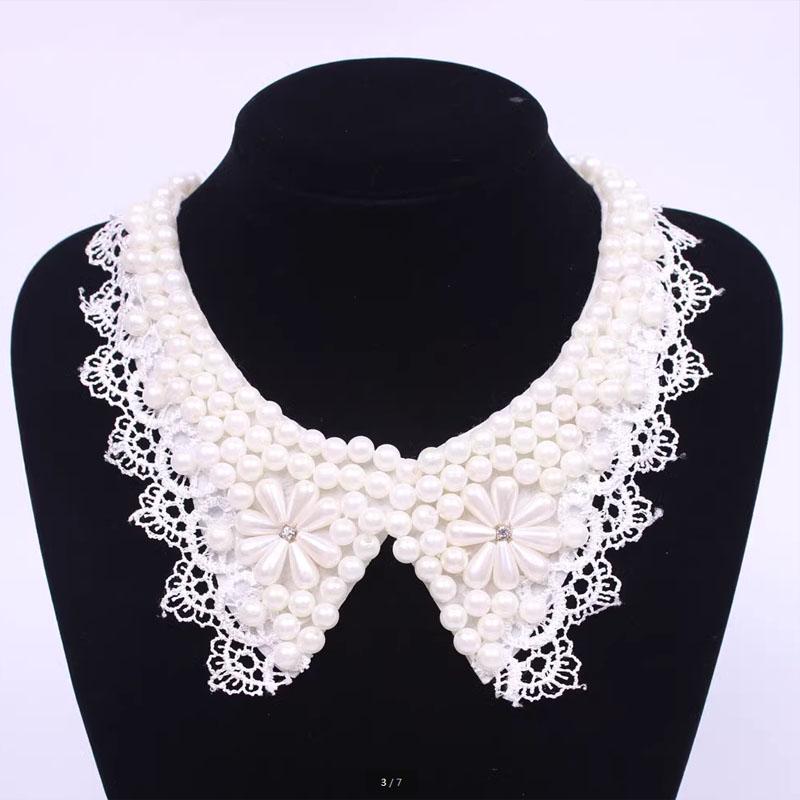 Diamond Women Shirt False Collars Crystal Removable Collar For Women Fake Collar Detachable Diamond Lacklace Nep Kraagie