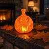 Halloween LED Light Night Light, Flameless Pumpkin Lamp, Decorative Creepy Lamp Atmosphere for Holiday Party Home Decor Indoor Lighting