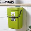 5L Trash Can Kitchen Hanging Trash Basket Sealed Trash Can with Lid Household Kitchen Waste Trash Can