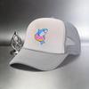 Shark Donut Print Trucker Hat Breathable Mesh Baseball Cap Casual Adjustable Summer Hat