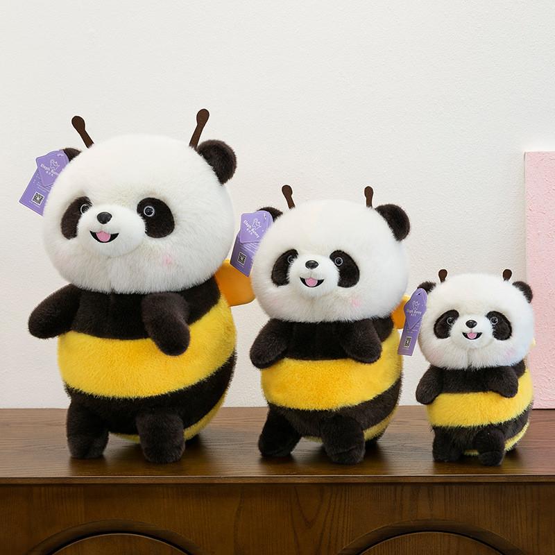 Милая Панда Пчелка Плюшевая Игрушка Мультяшный Ребенок Сон Сопровождение Девочка Праздничный Подарок