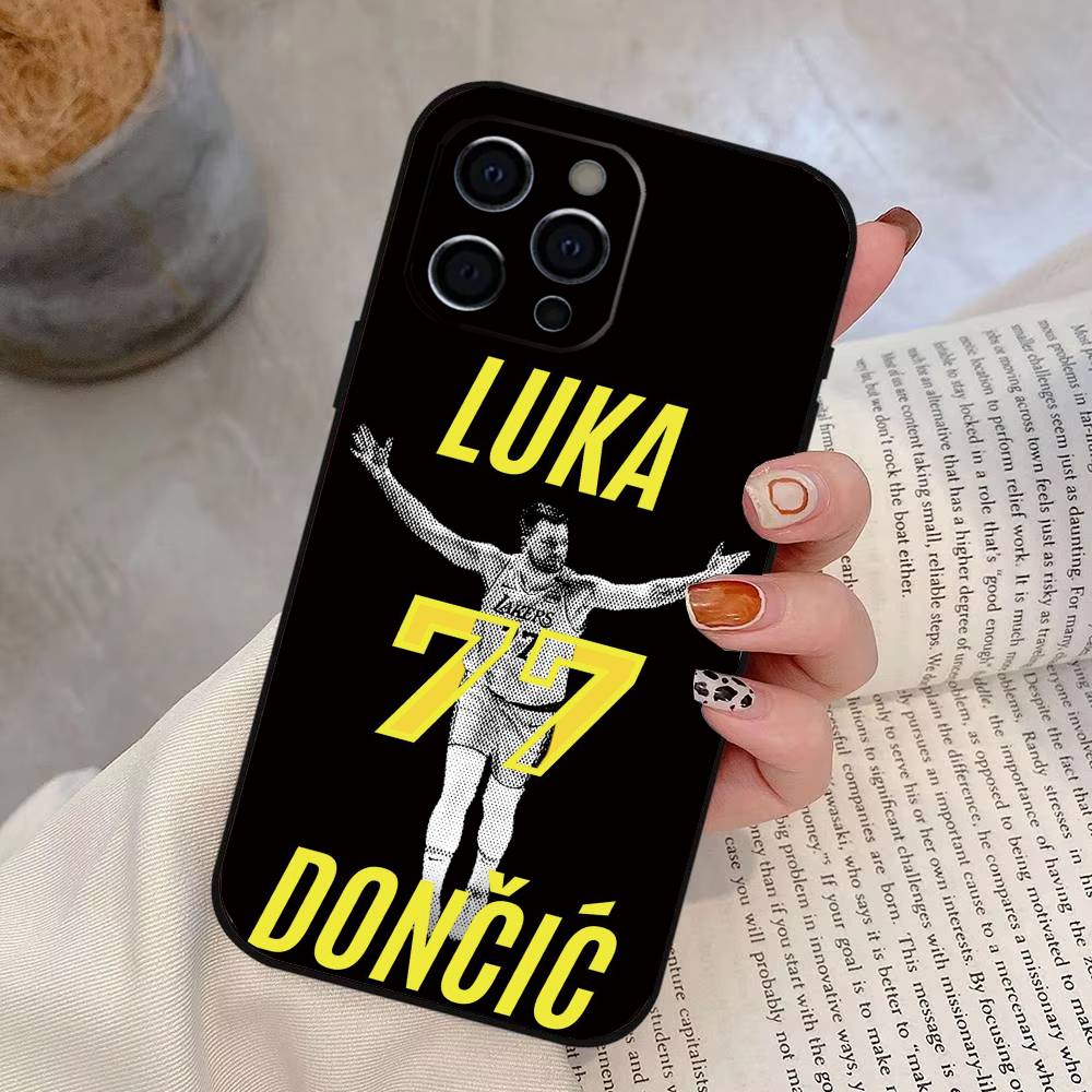 Чехол для телефона Baskerball L-Luka D-Doncic LD для iPhone 17, 16, 15, 14, 13, 12, 11 Plus, Pro Max, Другие Мягкий Черный Чехол