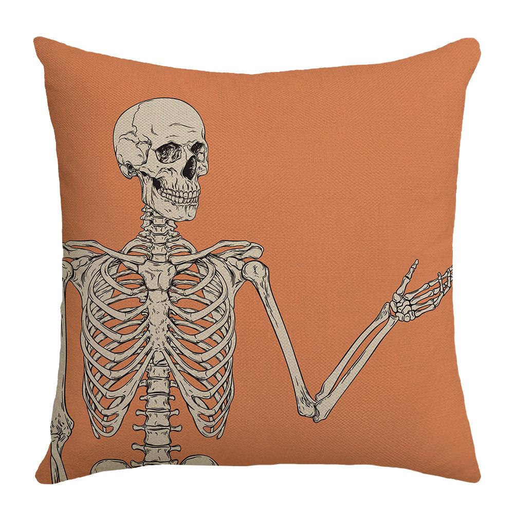 Halloween Undead Decorative Pillow Skull Pillow Cover Living Room Decorative Sofa Bedroom Pillow Bedside Pillow Cover