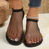 Женские летние сетчатые полые сандалии, женские туфли на плоской подошве, новая пляжная обувь на мелком каблуке, удобные женские туфли на плоской подошве в стиле ретро, ​​размеры 35–43