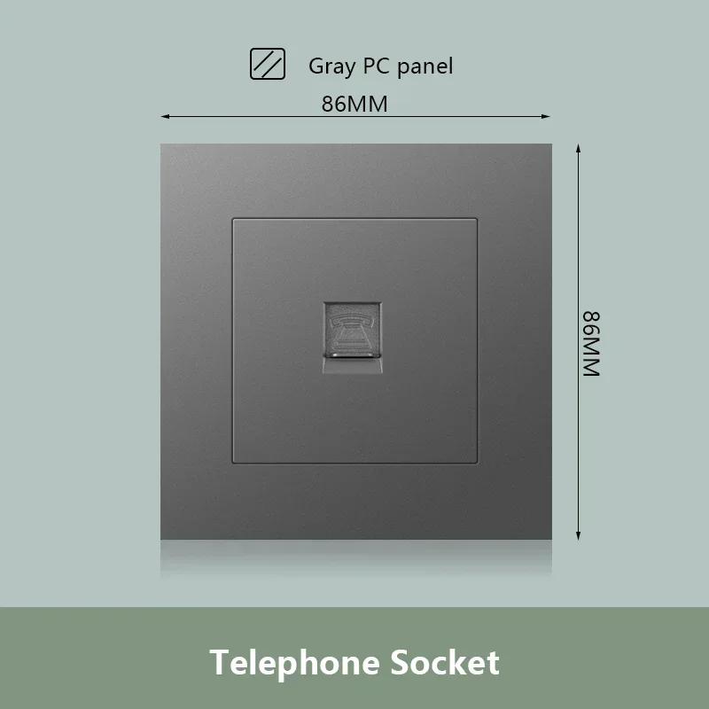 Универсальная двойная розетка с быстрой зарядкой Type-C мощностью 18 Вт, настенный электрический светильник с выключателем на 2 направления, Великобритания, 13 А, двойная розетка USB